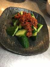 Cucumber with moromi miso