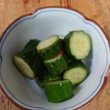 Lightly-pickled cucumber