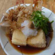 Deep-fried tofu in broth