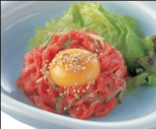 Horse meat tartare