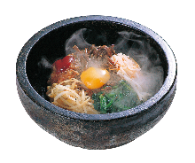 Stone grilled bibimbap