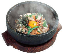 Stone grilled bibimbap