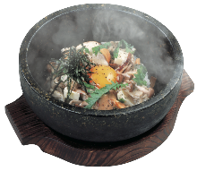 Stone grilled bibimbap