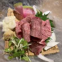 Beef tongue sashimi Beef tongue sashimi