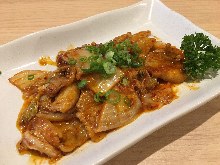 Stir-fried pork with kimchi