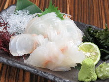 Seabream sashimi