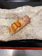 Grilled pork skewer