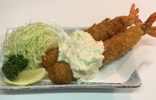 Deep-fried shrimp