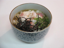 Tai chazuke (sea bream and rice with tea)