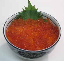 Salmon roe rice bowl