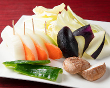 Assorted grilled vegetables