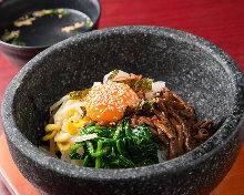 Stone grilled bibimbap