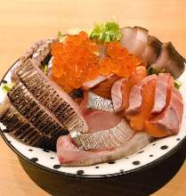 Seafood rice bowl