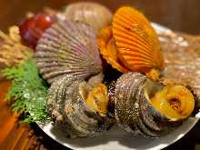 Grilled turban shell