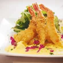 Deep-fried shrimp