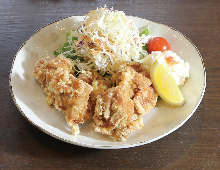 Fried chicken set meal