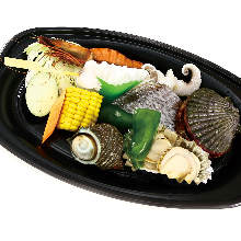 Grilled mixed seafood