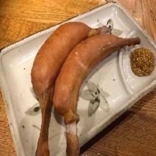 Coarsely ground meat sausage