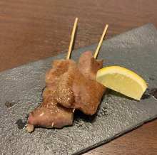 Beef tongue skewer