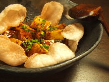 Spicy tofu and ground meat