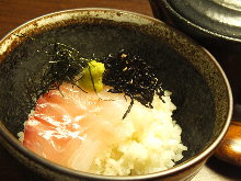 Tai chazuke (sea bream and rice with tea)