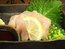 Jidori chicken breast sashimi