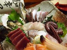 Assorted sashimi, 6 kinds