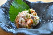 Namero (chopped and seasoned seafood)