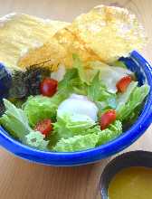Deep-fried yuba salad