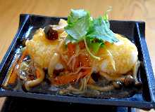 Grilled rice ball
