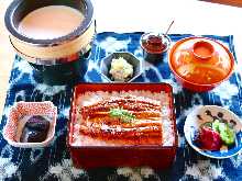 Unaju (broiled eel and rice) meal set