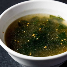 Wakame seaweed soup