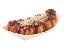 Takoyaki (octopus balls)