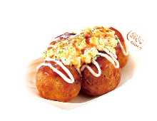 Takoyaki (octopus balls)