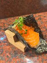 Salmon and roe