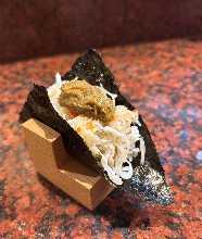 Hand rolled sushi