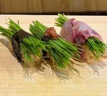 Green onion sprouts