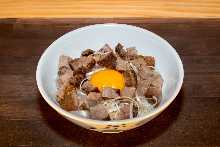 Roasted pork rice bowl set