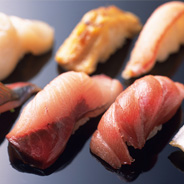 Fresh nigiri sushi