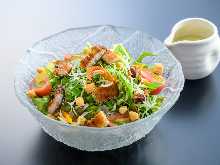 Smoked eel salad