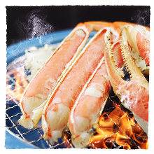 Grilled snow crab