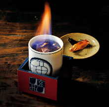 Hirezake (Sake flavored with grilled fish fins)