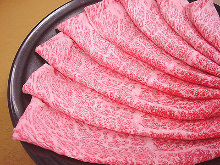 Specially selected Sendai beef fillet shabu-shabu