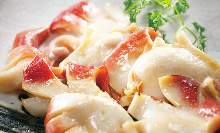 Grilled Sakhalin surf clam