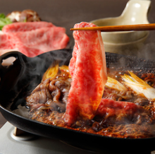 Japanese black beef sukiyaki