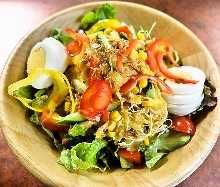 Flower cabbage salad