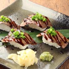 Beef sirloin sushi