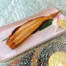 Grilled atka mackerel