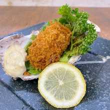 Deep-fried oysters