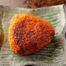 Grilled miso rice ball